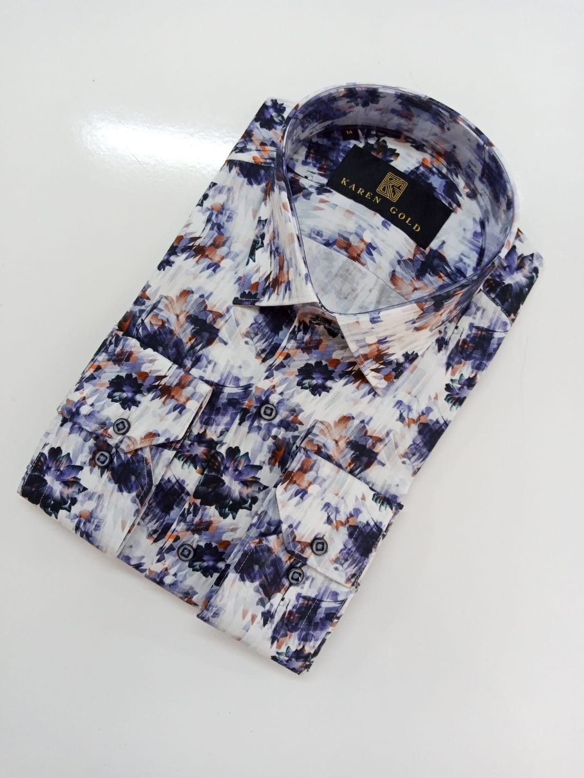 The Abstract Indigo Bloom Shirt